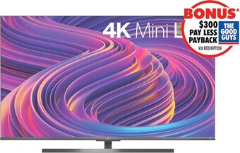The Good Guys TCL 65" X10 Mini LED 4K UHD Android QLED TV offer