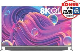 The Good Guys TCL 65" X915 8K UHD Android QLED TV offer