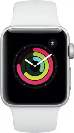 The Good Guys Apple Watch Series 3 (GPS) 38mm - Silver Aluminium Case with White Sport Band offer