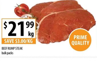 Supabarn Beef Rump Steak Bulk packs offer