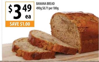 Supabarn Banana Bread 490g offer