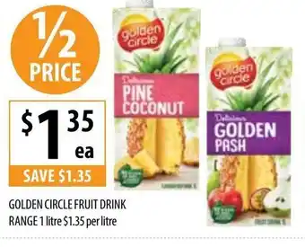 Supabarn Golden Circle Fruit Drink Range 1 Litre offer