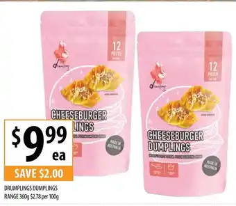 Drumplings Dumplings Range 360g