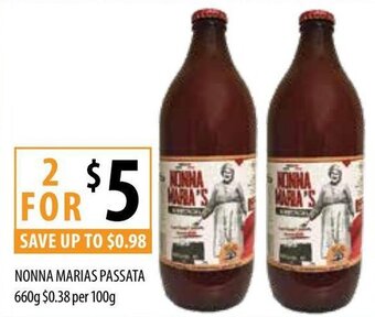 Supabarn Nonna Marias Passata 660g offer