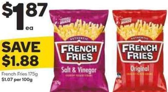 Woolworths French Fries 175g offer