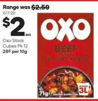 Woolworths Oxo Stock Cubes Pk 12 offer