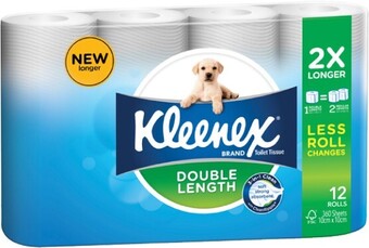 BIG W Kleenex 12-Pack Double Length Toilet Tissue offer