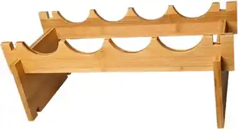 LT Williams Bamboo Stackable 4-Bottle Rack