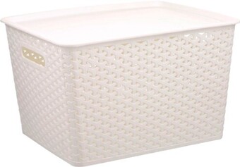 BIG W House & Home Plastic Rattan Storage Container 18-Litre offer
