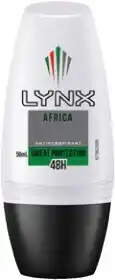 BIG W LYNX Africa Dry Antiperspirant 50mL offer