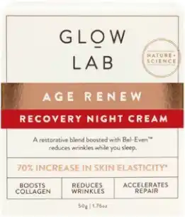 BIG W Glow Lab Age Renew Recovery Night Cream 50g offer