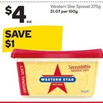Woolworths Western Star Spread 375g offer