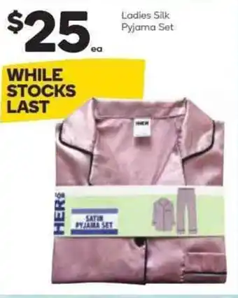 Ladies Silk Pyjama Set