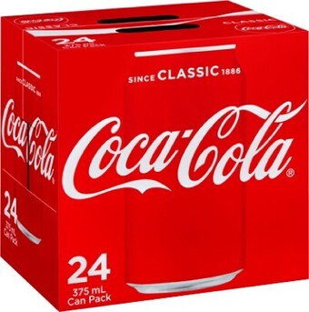 BIG W Coca-Cola 30-Pack Can Varieties 375mL offer