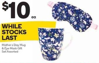 Woolworths Mother's Day Mug & Eye Mask Gift Set Assorted offer