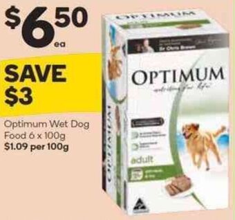 Woolworths Optimum Wet Dog Food 6 x 100g offer
