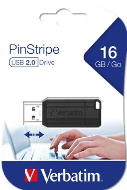 BIG W Verbatim Pinstripe USB 2.0 Drive 16GB - Black offer