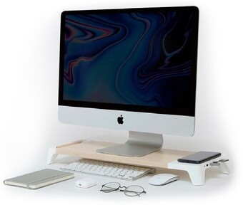 Pout Eyes8 3-in-1 Monitor Stand with Hub