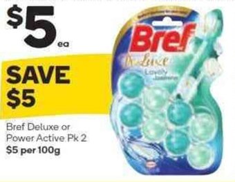 Woolworths Bref Deluxe or Power Active Pk 2 offer