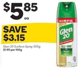 Woolworths Glen 20 Surface Spray 300g offer
