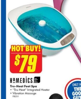 The Good Guys Homedics Tru-Heat Foot Spa offer
