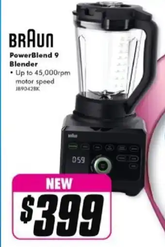 The Good Guys Braun Power Blend 9 Blender offer