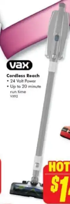 The Good Guys Vax Cordless Reach offer