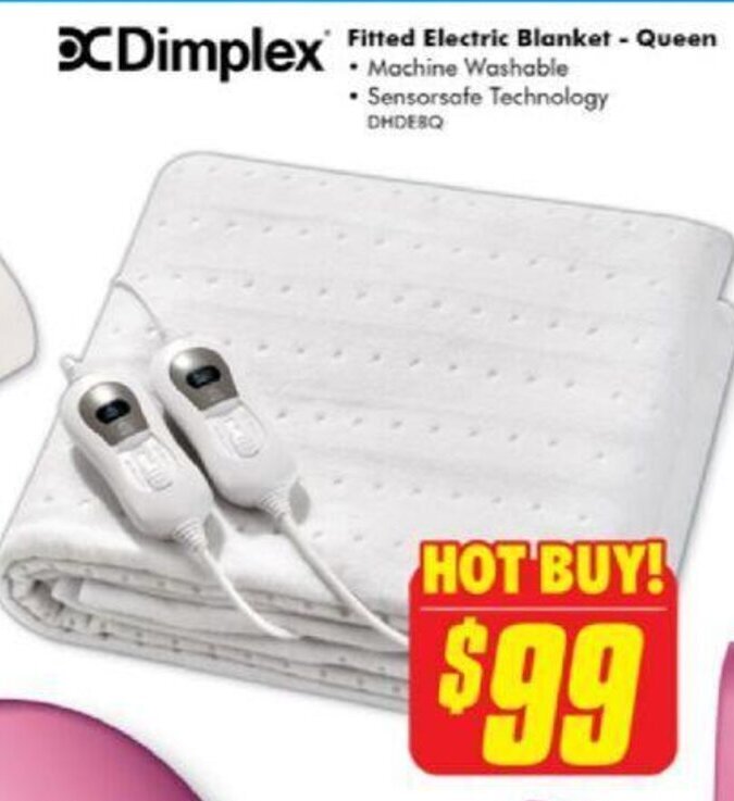 dimplex queen bed fitted electric blanket