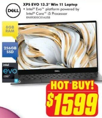 The Good Guys Dell XPS Evo 13.3" Win 11 Laptop offer