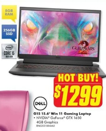 The Good Guys Dell G15 15.6" Win 11 Gaming Laptop offer