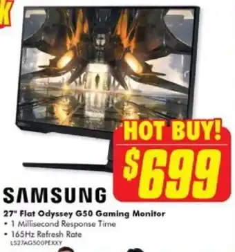 Samsung 27" Flat Odyssey G50 Gaming Monitor