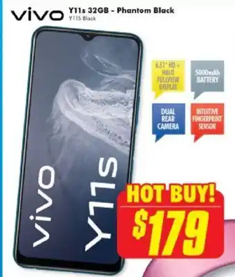 The Good Guys Vivo Y11s 32GB - Phantom Black offer