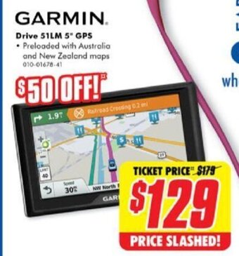 The Good Guys Garmin Drive 51LM 5" GPS offer