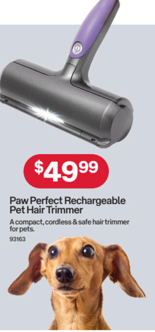 Australia Post Paw Perfect Rechargeable Pet Hair Trimmer offer