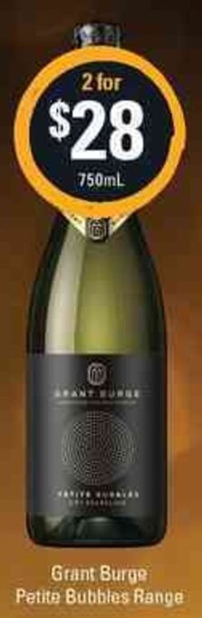 Cellarbrations Grant Burge Petite Bubbles Range 750mL offer