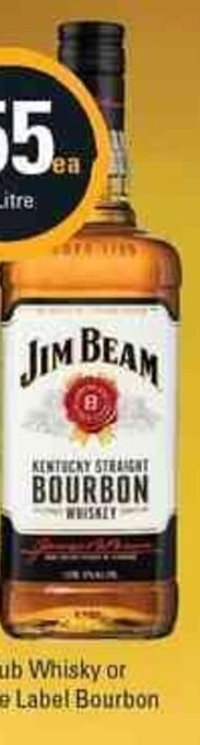 Cellarbrations Jim Beam White Label Bourbon 1 Litre offer