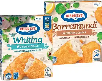 IGA Birds Eye Oven Bake Dory, Flathead, Southern Blue Whiting or Barramundi 270-425g Selected Varieties offer