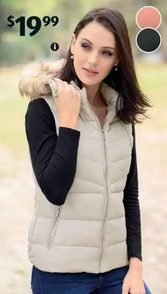 Women s Puffer Vest offer at ALDI