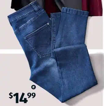 ALDI Women's Stretch Denim Jeans or Jeggings offer