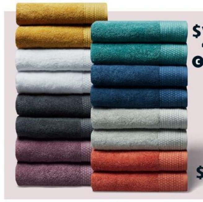 Bath Sheet 2Pk offer at ALDI