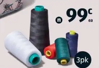 ALDI Sewing Thread 500M 3Pk or Overlocker Thread 2000M offer