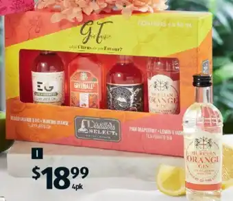 ALDI Citrus Flavoured Gin Tasting Pack 4 x 50ml offer