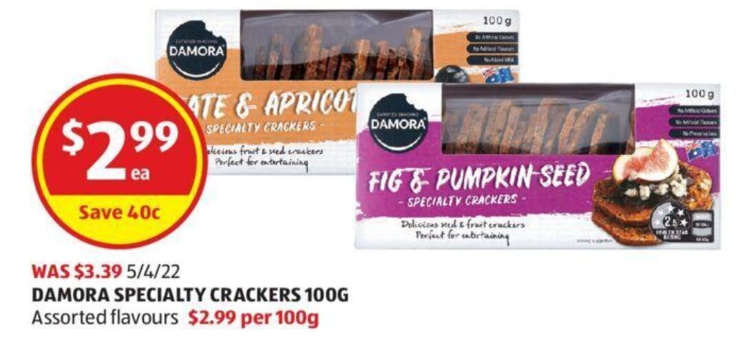 damora-satisfied-snacking-specialty-crackers-100g-offer-at-aldi