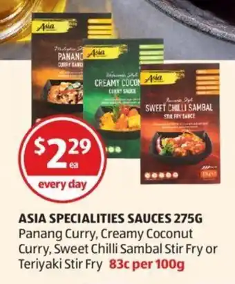 ALDI Asia Specialities Sauces 275g offer