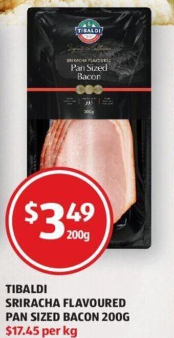 Tibaldi Sriracha Flavoured Pan Sized Bacon 200g