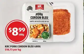 ALDI KRC Pork Cordon Bleu 480g offer