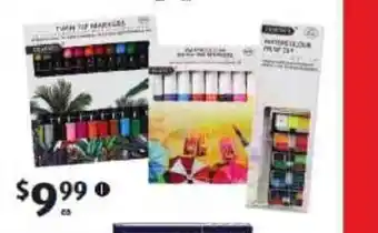Twin Tip Markers, Watercolour Brush Markers Or Watercolour Paint Set