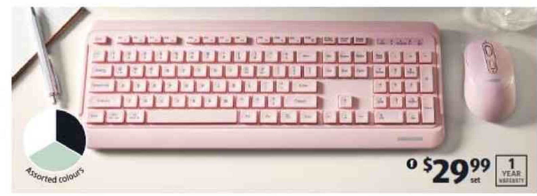 Wireless Bluetooth Keyboard And Mouse Combo offer at ALDI