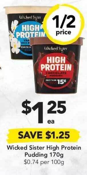 Drakes Wicked Sister High Protein Pudding 170g offer