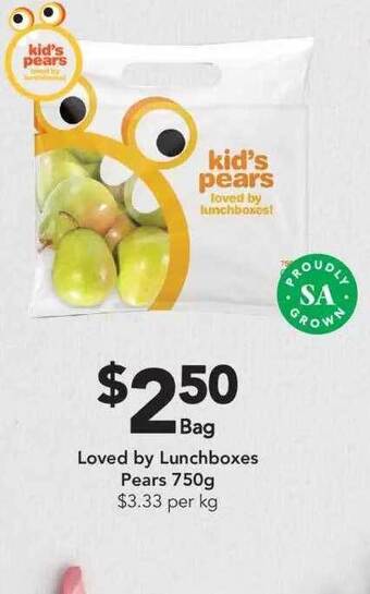 Drakes Loved By Lunchboxes Pears 750g offer